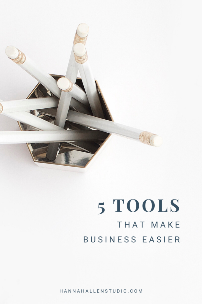 tools to make your business life easier - Hannah Allen Studio