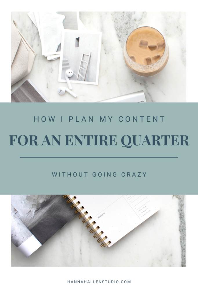 how to plan your content without going crazy | Hannah Allen Studio #entrepreneurtips #contentplanning